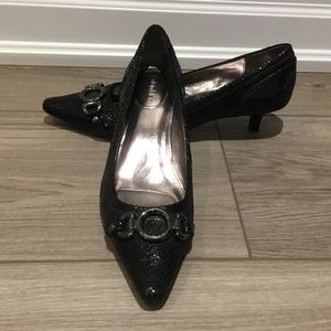 Calvin Klein kitten heels.  Size 8.  Black.